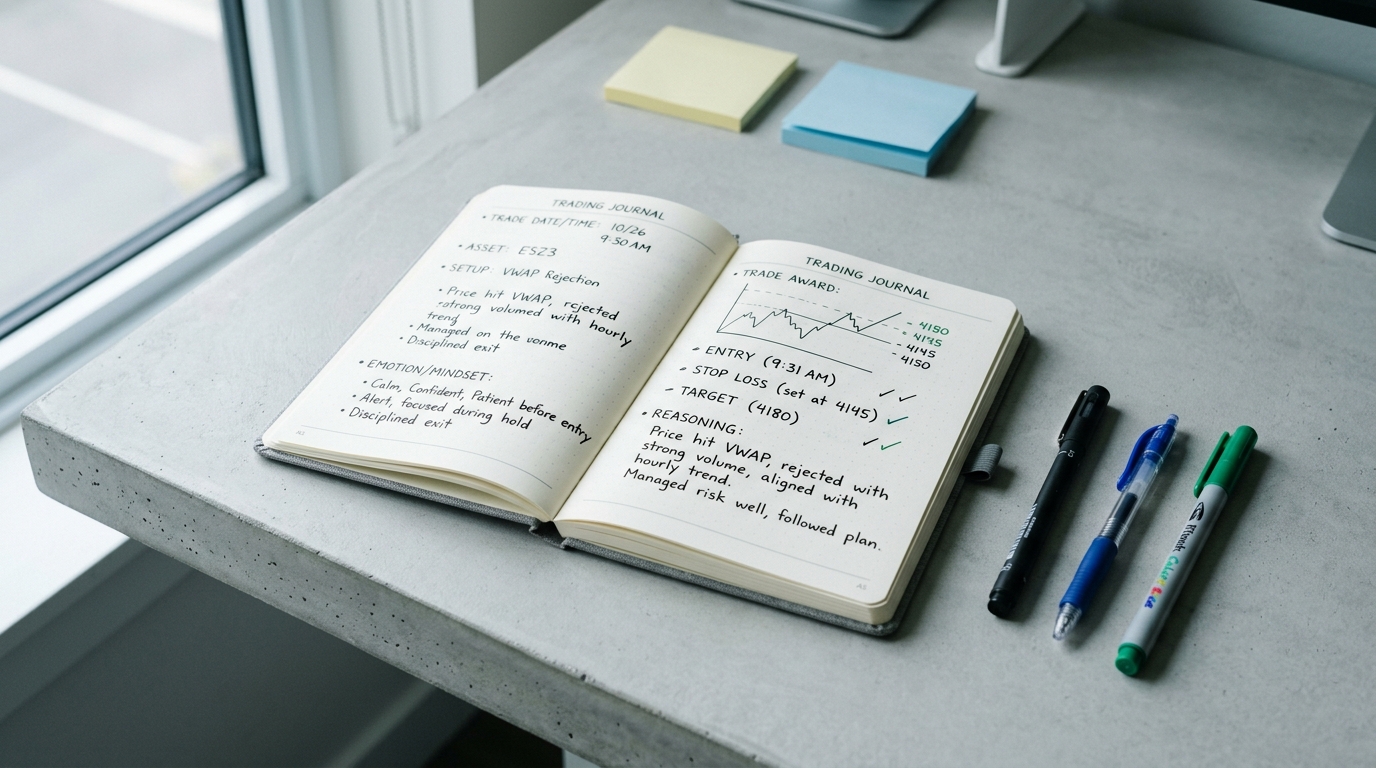 Your trading journal should document your psychological baseline, not just your financial metrics.